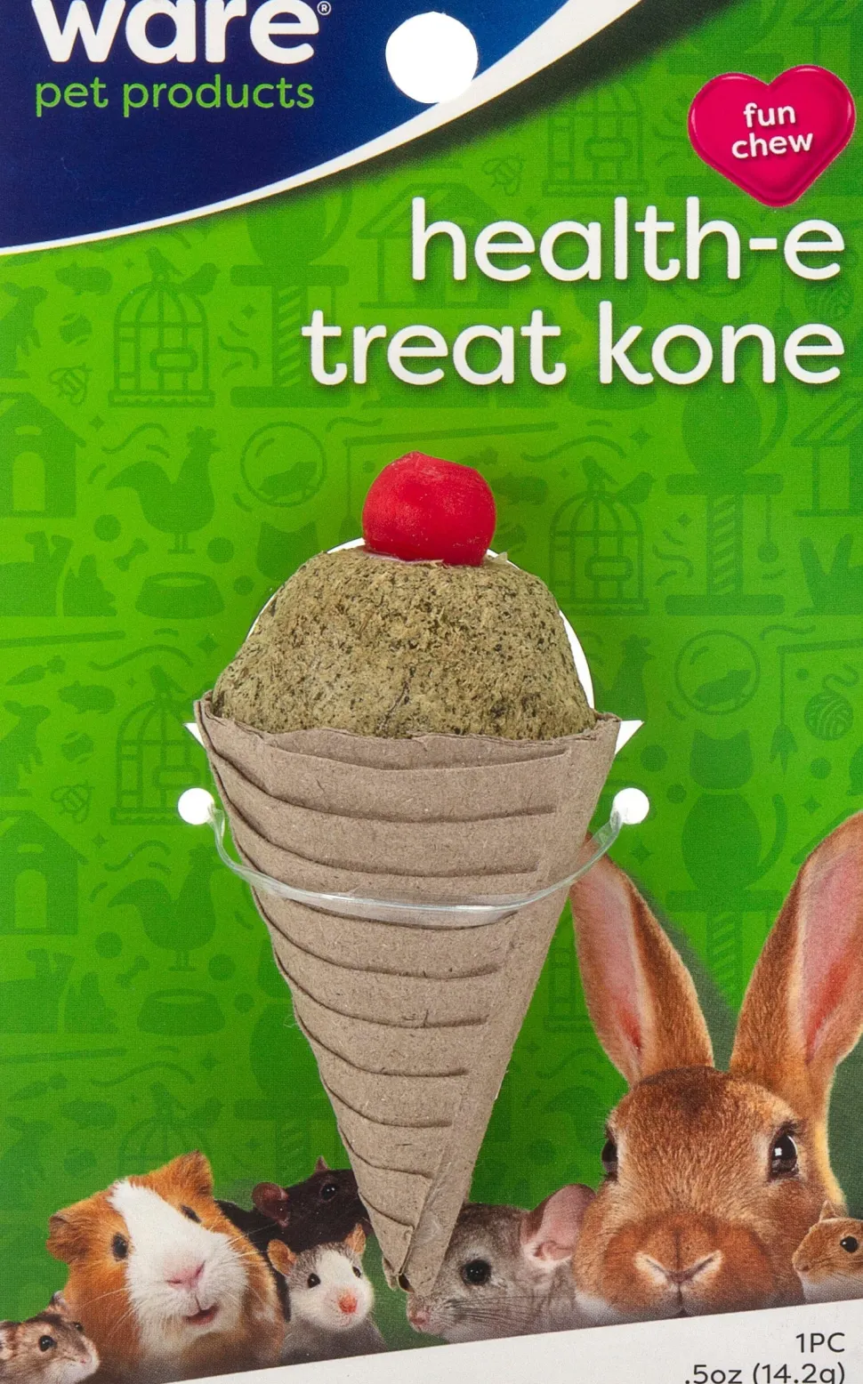 Ware Health-E Treat Kone Small Animal Chew Small Animal Chewy Treats - Tan