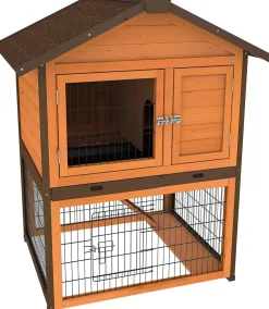 Ware Premium Plus Bunny Barn Small Animal Hutch - 37.5 X 31.5 X 47 In
