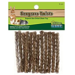 Ware Seagrass Twists Small Animal Chewy Treats - 4 In - 12 Pack