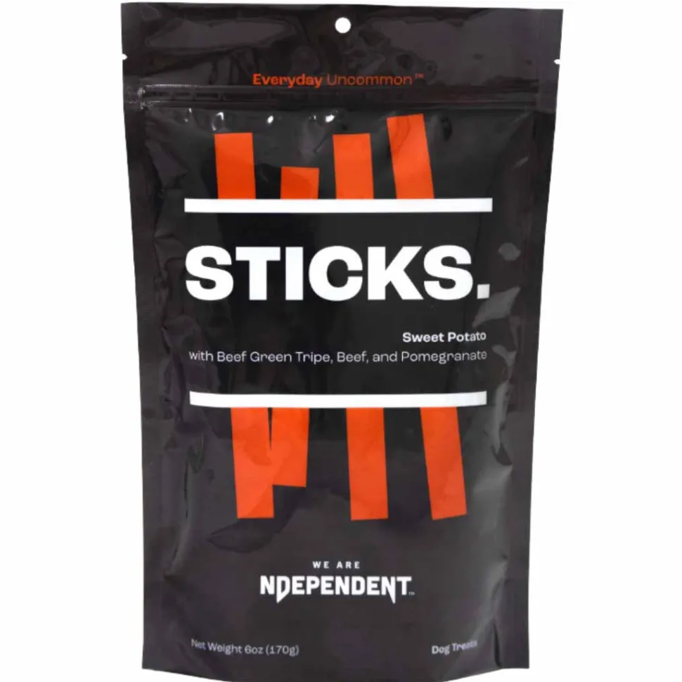 We Are Ndependent Sweet Potato Sticks with Beef Green Tripe Chewy Dog Treats - 6 Oz
