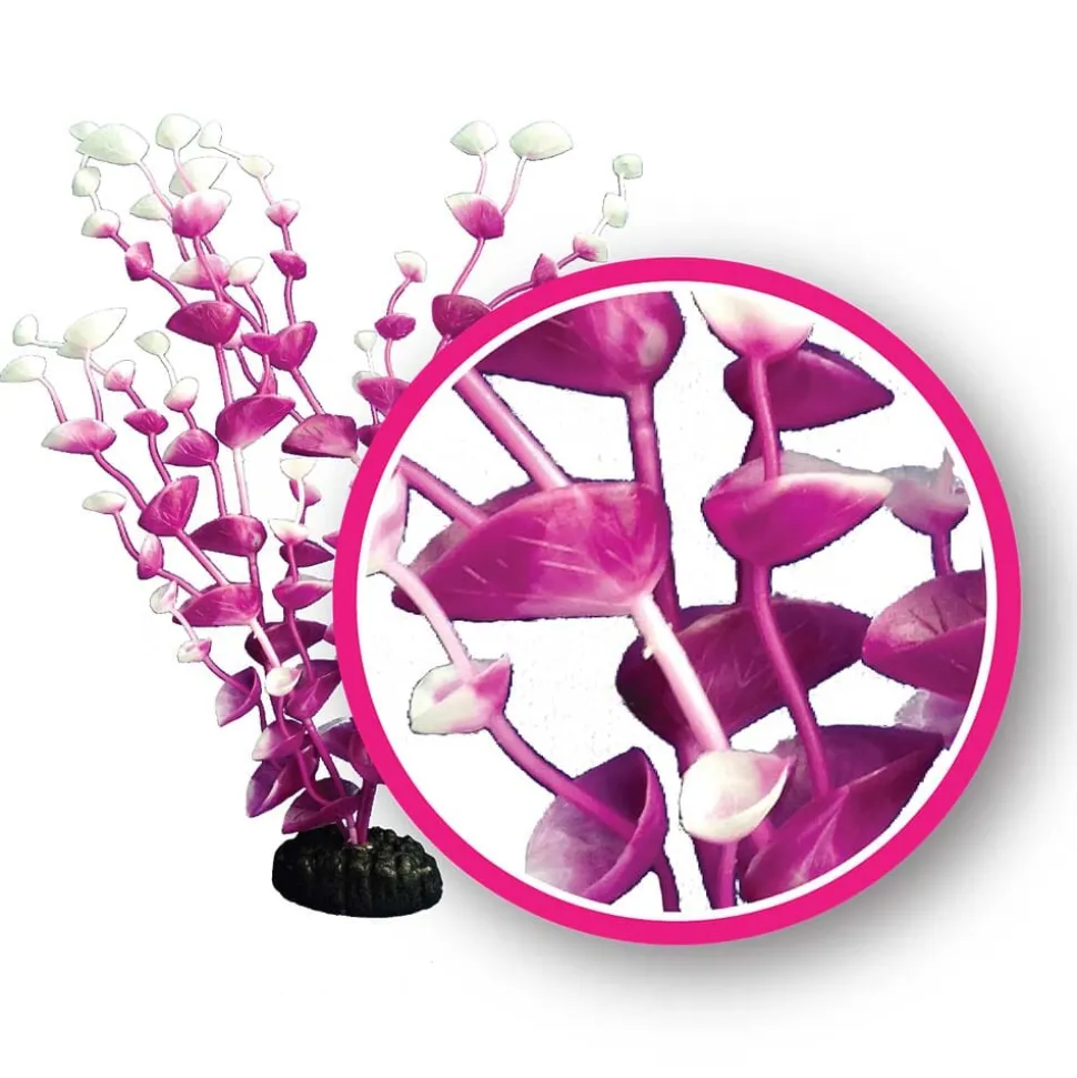 Weco Products Dream Series Tulips Aquarium Plant - Magenta - 6 in