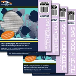 Weco Products Fine Mesh Drawstring Filter Media Bag - White - 8 In X 12 in