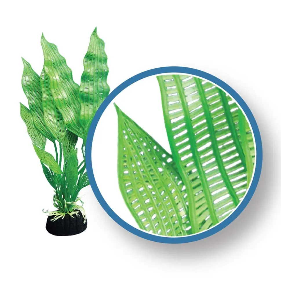 Weco Products Freshwater Pro Series Madagascar Lace Aquarium Plant - Green - 12 in