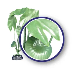 Weco Products Freshwater Series Tiger Lotus Aquarium Plant - Green - 18 in