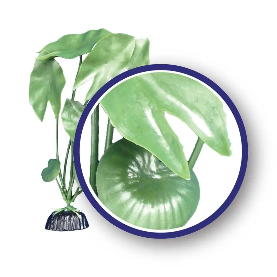 Weco Products Freshwater Series Tiger Lotus Aquarium Plant - Green - 6 in