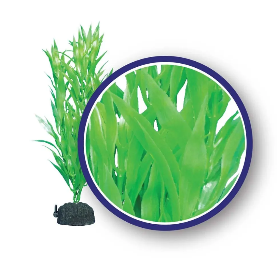 Weco Products Freshwater Series Bamboo Leaf Aquarium Plant - Green - 18 in