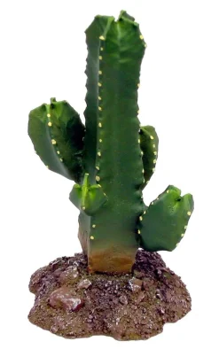 Weco Products Wecorama Badlands Tetragonus Cactus Terrarium Ornament - Brown and Green - 5.6 in