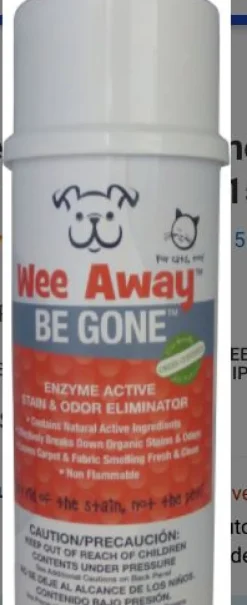 Wee Away 2 oz. Sample Cat and Dog Stain and Odor Eliminator - Original - Case of 24