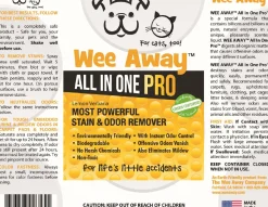 Wee Away All In One Pro - Lemon Cat and Dog Stain and Odor Eliminator - 8 oz Bottle