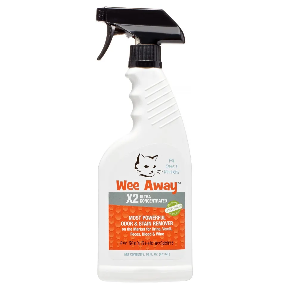 Wee Away Cats X2 Stain and Odor Eliminator - 16 oz Bottle