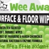 Wee Away Floor and Surface Wipes - Mini Size Cat and Dog Wipes - 10 wipes per pack - 10 packs