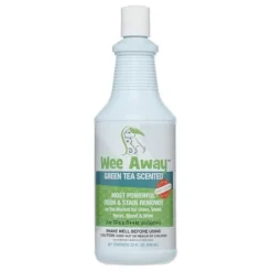 Wee Away Green Tea Quarts Cat and Dog Stain and Odor Eliminator - 32 oz Bottle