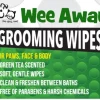 Wee Away Grooming Wipes Green Tea - Travel Size Cat and Dog Wipes - 30 ct