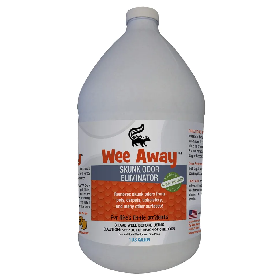 Wee Away Skunk Cat and Dog Odor Eliminator Gallons 128 Oz Bottle