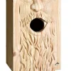 Welliver Outdoors Carved Bluebird House Father Time - Cedar - 13 X 6.5 X 6.25 In