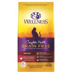 Wellness Complete Health Deboned Chicken & Chicken Meal Grain Free Senior Dry Cat Food