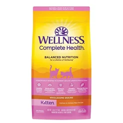 Wellness Complete Health Chicken and Wholesome Grains Kitten Formula Dry Cat Food - 5 Lbs