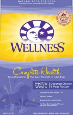 Wellness Complete Health Natural Healthy Weight Chicken and Peas Recipe Dry Dog Food
