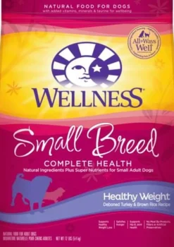 Wellness Complete Health Natural Small Breed Healthy Weight Turkey and Brown Rice Recipe Dry Dog Food