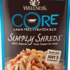 Wellness Core Bowl Boosters Simply Shreds Grain-Free Flaked Tuna Beef and Carrots Wet Dog Food Topper Pouch - 2.8 Oz - Case of 12