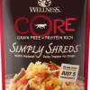 Wellness Core Bowl Boosters Simply Shreds Grain-Free Boneless Chicken Beef and Carrots Wet Dog Food Topper Pouch - 2.8 Oz - Case of 12