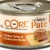 Wellness CORE Grain Free Natural Chicken, Turkey and Chicken Liver Smooth Pate Wet Canned Cat Food