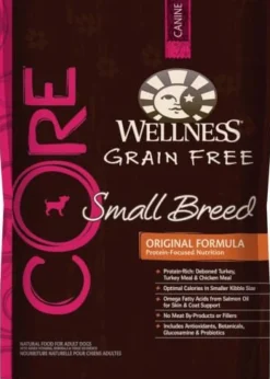 Wellness CORE Grain Free Natural Small Breed Health Turkey and Chicken Recipe Dry Dog Food
