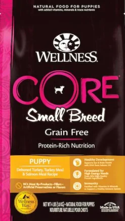Wellness Core Grain-Free Deboned Turkey and Salmon Small-Breed Puppy Formula Dry Dog Food - 4 Lbs