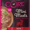 Wellness Core Mini Meals Grain-Free Beef and Chicken Pate Small-Breed Adult Wet Dog Food Pouch - 3 Oz - Case of 12