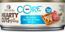 Wellness CORE Natural Grain Free Hearty Cuts Chicken and Tuna Canned Cat Food