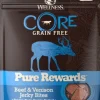 Wellness CORE Natural Grain Free Pure Rewards Beef and Venison Recipe Jerky Bites Dog Treats
