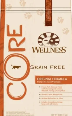 Wellness CORE Natural Grain Free Original Turkey, Chicken, Whitefish & Herring Recipe Dry Cat Food