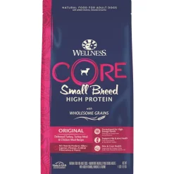 Wellness Core Original High-Protein Deboned Chicken and Turkey with Wholesome Grains Small-Breed Adult Dry Dog Food - 4 Lbs