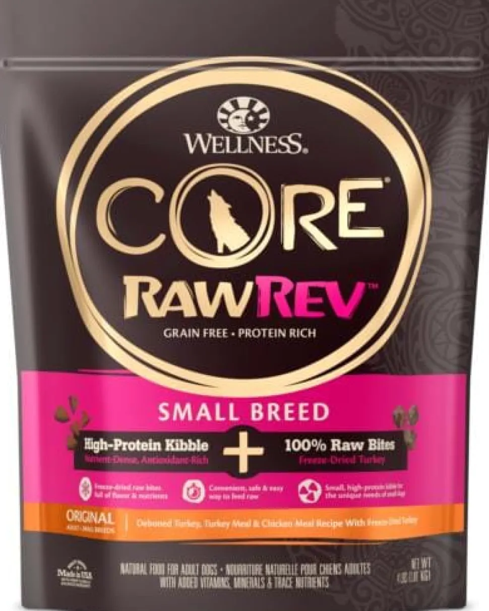 Wellness CORE RawRev Natural Small Breed Grain Free Original Turkey & Chicken with Freeze Dried Turkey Dry Dog Food