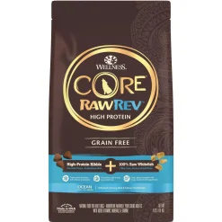 Wellness Core Raw-Rev Oceans Recipe with Freeze-Dried Whitefish and Wholesome Grains Adult Dry Dog Food - 4 Lbs