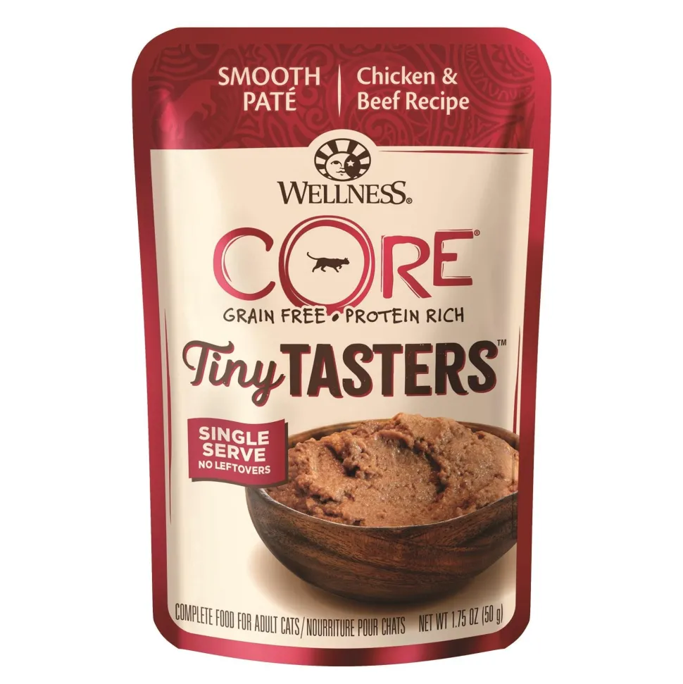 Wellness CORE Tiny Tasters Chicken & Beef Pate Wet Cat Food
