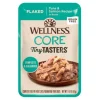 Wellness Core Tiny Tasters Grain-Free Flaked Tuna and Salmon in Broth Wet Cat Food Pouch - 1.75 Oz - Case of 12