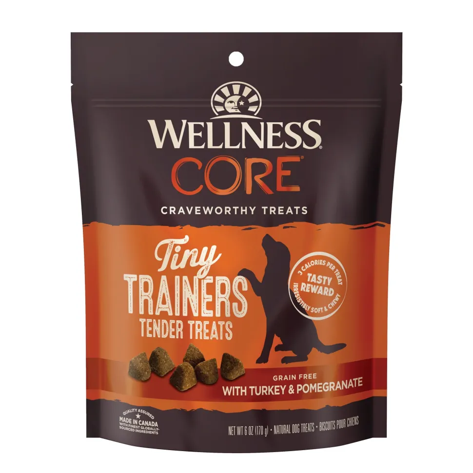 Wellness Core Tiny Trainers Grain-Free Tender Turkey and Pomegranate Soft and Chewy Training Dog Treats - 6 Oz