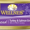 Wellness Grain Free Natural Minced Turkey and Salmon Entree Wet Canned Cat Food