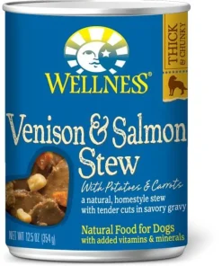 Wellness Grain Free Natural Venison & Salmon Stew with Potato and Carrots Wet Canned Dog Food