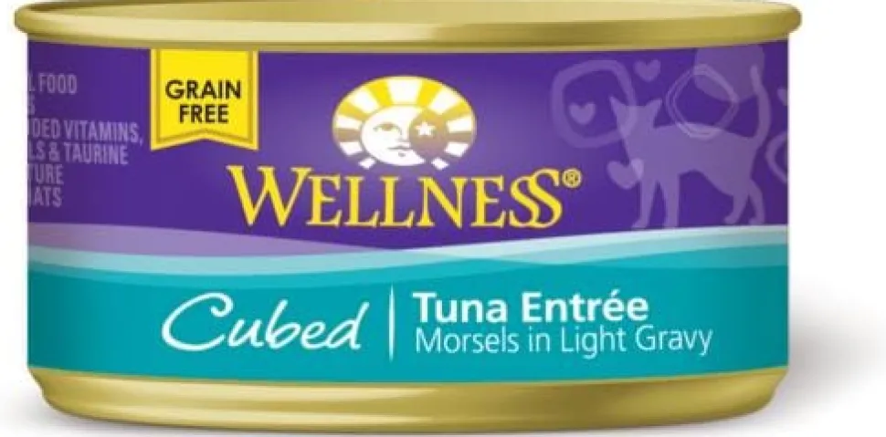 Wellness Grain Free Natural Tuna Morsels Recipe Wet Canned Cat Food