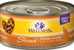 Wellness Grain-Free Sliced Chicken in Gravy Entrée Canned Cat Food - 5.5 Oz - Case of 24
