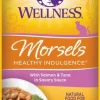 Wellness Healthy Indulgence Natural Grain Free Morsels with Salmon and Tuna in Savory Sauce Cat Food Pouch