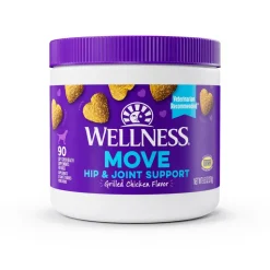 Wellness Move Hip and Joint Grilled Chicken Flavor Soft Chew Dog Supplements - 45 Count