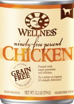 Wellness Natural Grain Free 95% Chicken Recipe Adult Wet Canned Dog Food