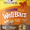 Wellness Natural Grain Free Wellbars Crunchy Peanut and Honey Recipe Dog Treats