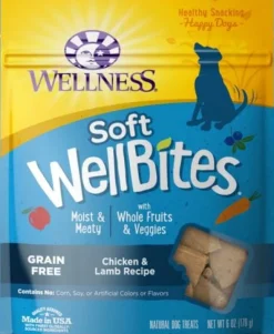 Wellness Natural Grain Free Wellbites Chicken and Lamb Recipe Dog Treats