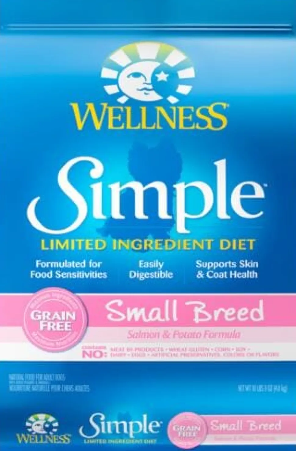 Wellness Simple Grain Free Natural Limited Ingredient Diet Small Breed Salmon and Potato Recipe Dry Dog Food