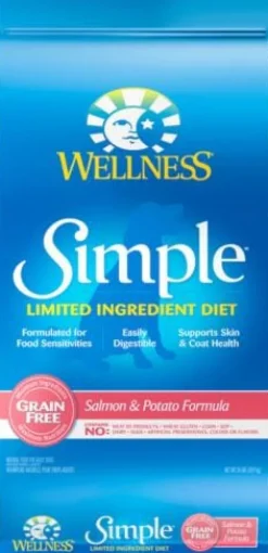 Wellness Simple Grain Free Natural Limited Ingredient Diet Salmon and Potato Recipe Dry Dog Food