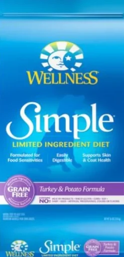 Wellness Simple Grain Free Natural Limited Ingredient Diet Diet Turkey and Potato Recipe Dry Dog Food